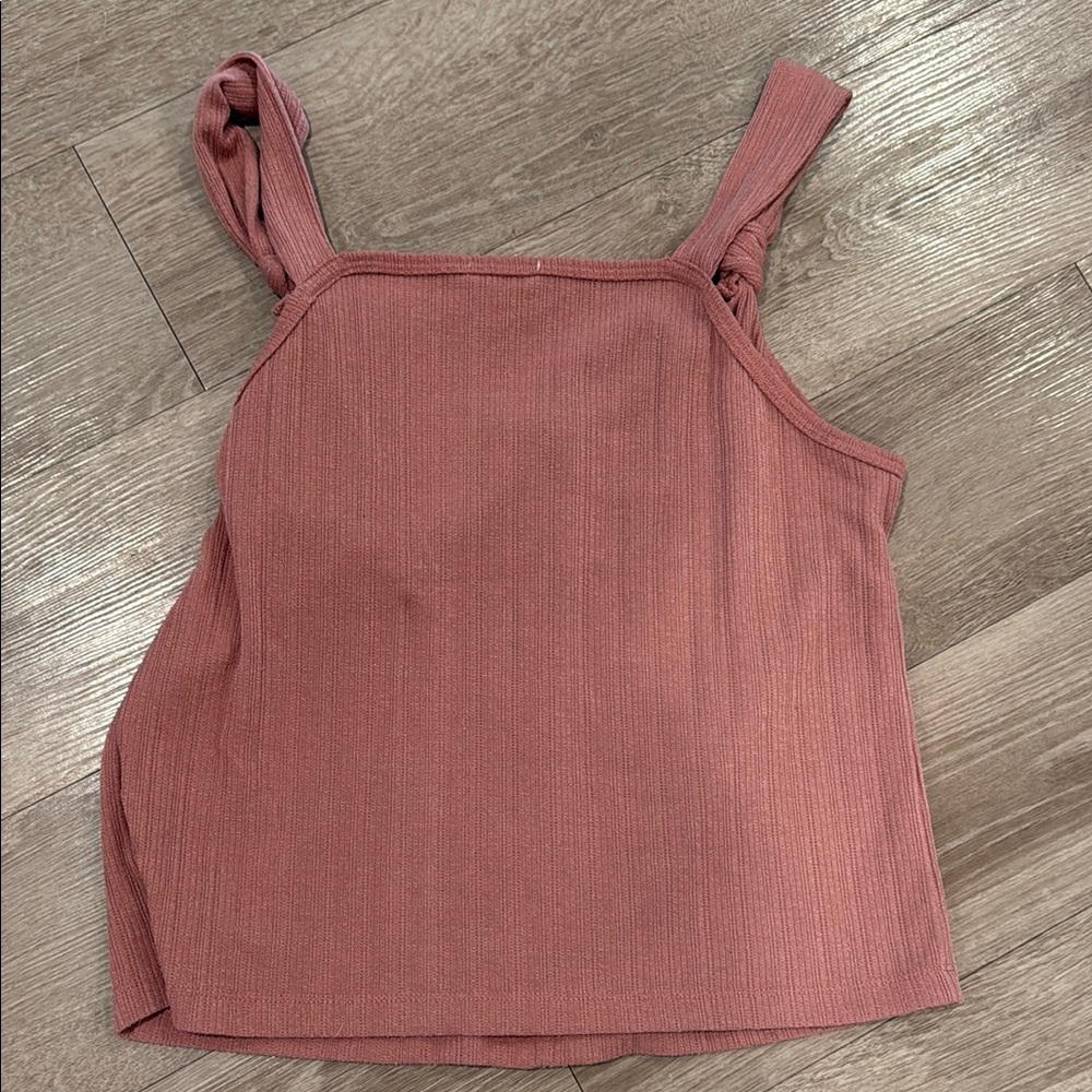 Sienna Sky Pink Ribbed Buttoned Tank Top - Picture 3 of 3